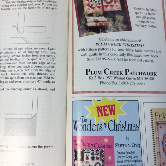Traditional Quiltworks Christmas Mystery Magazine Vintage 1997 Crafting Humor - Picture 7 of 7